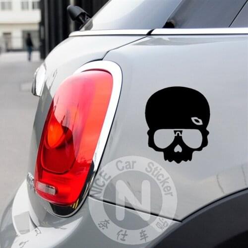 Car Stickers Skulls Ghost Rider Devil Cool Creative Decals For Tail Window Waterproof Auto Tuning Styling 17x14cm D10