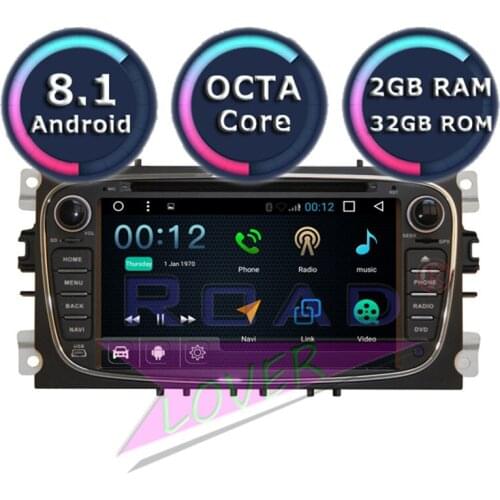 TOPNAVI Android 8.1 Car DVD Player Radio For Ford Mondeo 2007 2008 2009 2010 2011 Stereo GPS Navigation 2 Din Automagnitol Video