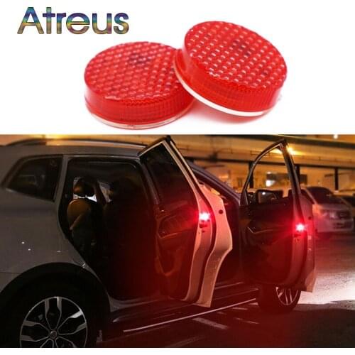 Atreus Car LED Strobe Lamp Warming Light Stickers For Hyundai solaris i30 ix35 Suzuki swift Acura Lada granta vesta accessories