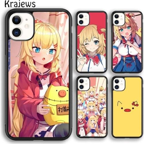 Krajews Akai Haato Haachama Hololive Phone Case Cover For iPhone 5s SE 2020 6s 7 8 plus X XS XR 11 12 mini pro max coque Shell