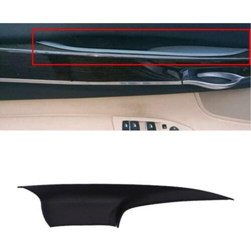 For BMW 7 Series Car Door Handle Panel Pull Inner Trim Front Right Cover F01 F02 2008 2009 2010 2011 2012 2013 2014 2015 Black