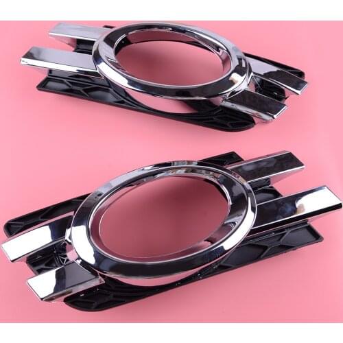 DWCX ABS Chrome Front Bumper Fog Light Grille Cover Trim 1648800724 1648800824 Fit for Mercedes X164 GL450 2007 2008 2009