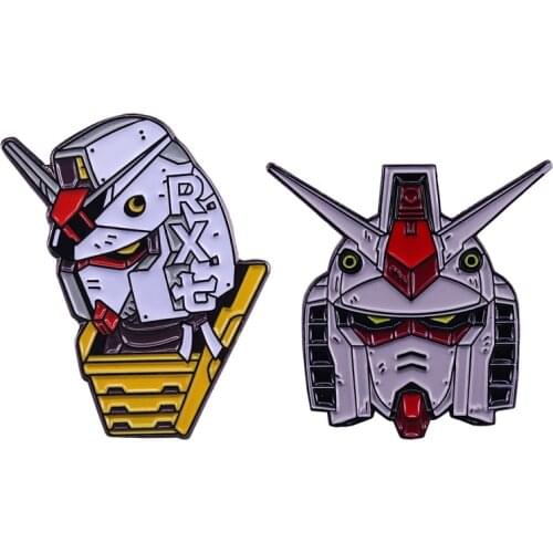 DZ62 Anime Robot Hard Enamel Pins Brooch Women Lapel Backpack Bags Badge Cool Jewelry Gifts for Kids
