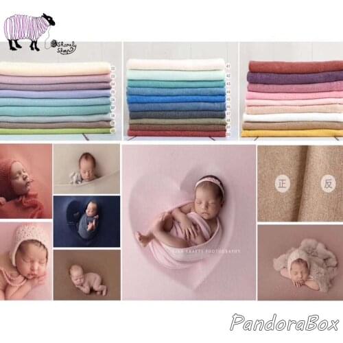 Newborn Baby Photography Props Elasticity Backdrops Knit Blanket fotografia Accessories Kid Baby Fotoshooting Shoot Background