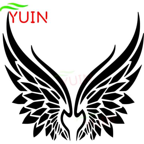 Tribal Angel Wings Car Stickers Fashion Body Decoration Personalized PVC Waterproof Sunscreen Stickers Can Be Customized Color