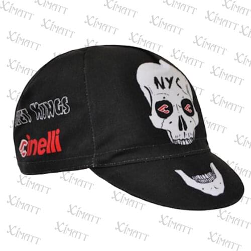 Classic Retro Team Pro Polyester Absorb Sweat Skull Cap Black Outdoor Bikes Sports Sun Protection Cycling Bandana