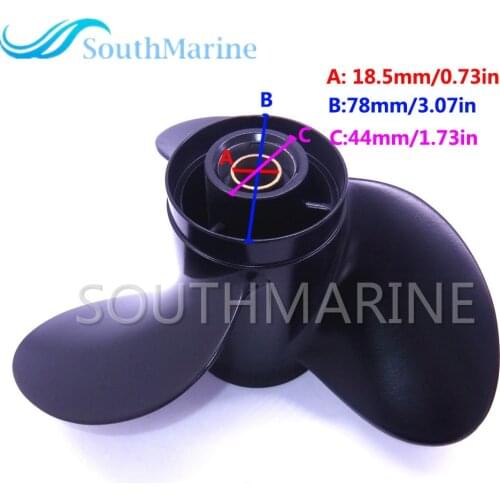 Boat Aluminum Alloy Propeller 5032107 10 1/4x10-K for Evinrude Johnson 25-30hp Outboard Motor Parts 10.25x10