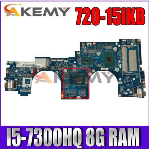 For YOGA 720-15IKB Laptop Motherboard 80X7 CPU:I5-7300HQ GPU:N17-G0-A1 2G RAM:8G LA-E552P FRU 5B20N67890 100% Test Ok