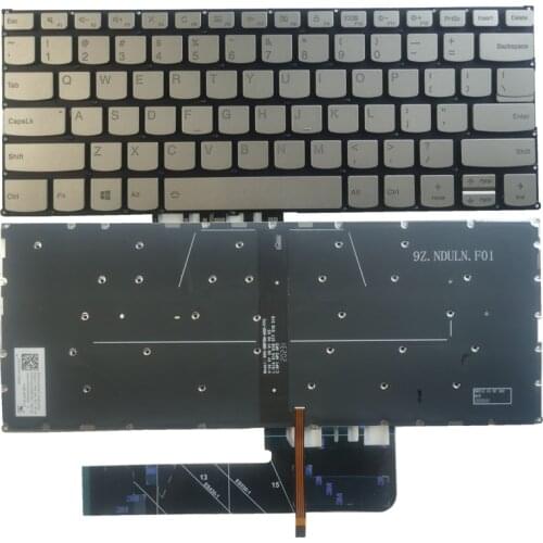 NEW US laptop keyboard for Lenovo Yoga C740-14 S740-14 C740-14IWL S740-14IIL US keyboard gold with backlight