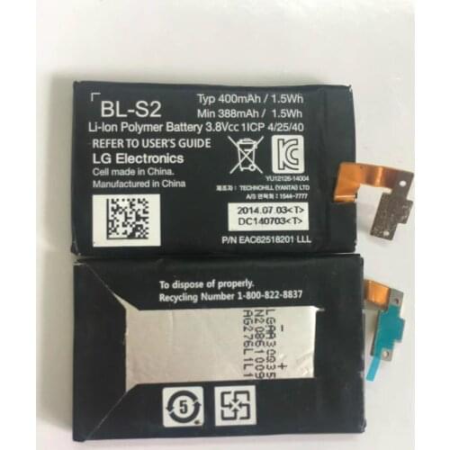 Original 3.8V 400mAh Battery for LG Watch Sport Smartwatch BL-S2+tool
