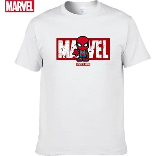 Marvel The Avengers Spider Man t shirt short sleeve t-shirts Summer T-shirt Men Womens 100% cotton Tops Comfortable fashion #57