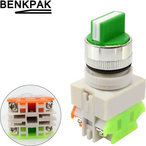 Y090 two Position Spring Return Push Button Switch Green