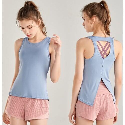 Women Yoga Tank Tops Sexy Backless Fitness Yoga Shirts Sleeveless Workout Running T Shirt Quick Dry Gym Sports Vest Sportswear