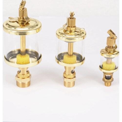 1/8" 1/4" 3/8" 1/2" BSP Male x Outer Diameter 1"-4"Brass Sight Gravity Drip Feed Oiler Lubricator Oil Cup ForHit Miss Engine