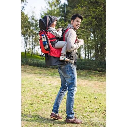 Foldable Baby Travel Carrier Waterproof Baby Toddlr Hiking Backpack Outdoor Mountaineering Shade Carrier-Original Frame Chair