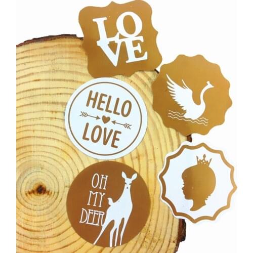 80 Pcs/lot New Retro element series Adhesive sealing stickers for DIY label baking package Decorative Gift Scrapbooking Sticker