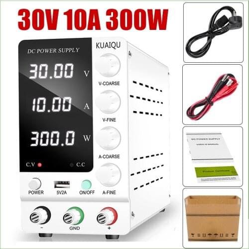 30V 10A Adjustable Laboratory DC Power Supply Unit Set Voltage Regulator 220 V /110 V Switching Power Supply For Phone PC Repair