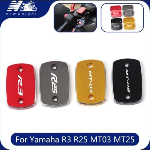 For Yamaha YZF-R3 R25 MT-03 MT-25 2015-2020 Motorcycle Accessories CNC front brake cylinder fluid reservoir upper pump cover cap