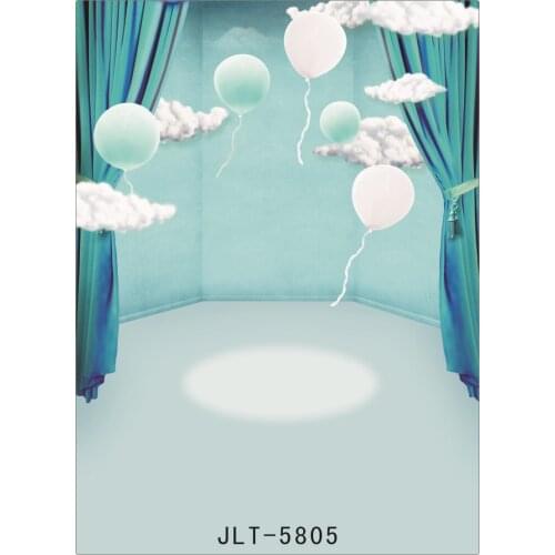 Photography Backgrounds for Photo Studio Blue Curtain Stage Computer Printed Vinyl Photographic Backdrops for Wedding Children