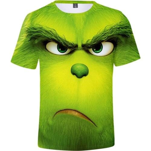 Movie Green Monkey 3d Printed T Shirt Men Women Short Sleeve T-shirt Streetwear Christmas Tshirt Tee Top Quality Clothes