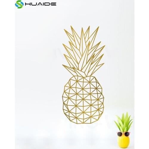Plus Size Geometric Pineapple Wall Art Fruit Wall Stickers Wall Decal Home Decals Bedroom Decoration Decor Wall Art Mural A-35
