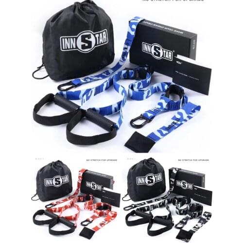 INNSTAR Hanging Belt Home Gym Fitness Suspension Band workout Pull Rope Straps Stretching Resistance Band Home Gym Equipment