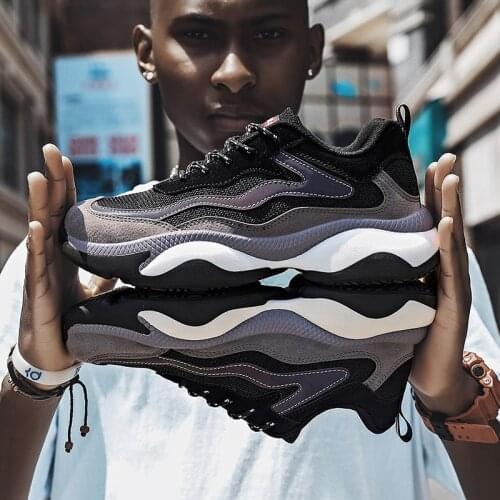 Mens Sneaker Breathable Popular Men Running Shoes Outdoor Sneaker Sports Man Shoes Comfortable Damping Non-slip Casual Shoes