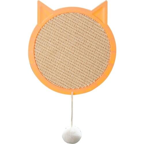 Round Cat Scratching Board Sisal Cat Claw Protection Toys Cat Scratcher Wall Mounted Scratcher Pad For Climbing Cat Supplies