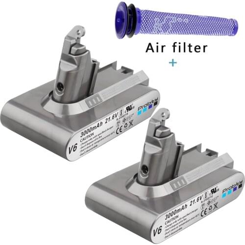 3000mAh 21.6V 3.0 Li-ion Battery for Dyson V6 DC58 DC59 DC61 DC62 DC74 SV09 SV07 SV03 965874-02 Vacuum Cleaner Battery