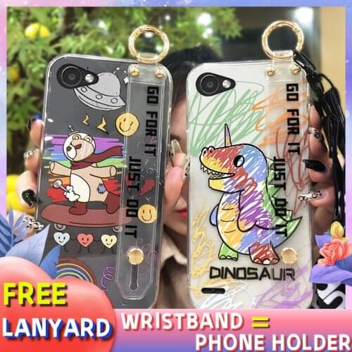 Fashion Design Fashion Phone Case For LG Q6/LG Q6+ Black Case Shockproof Silicone Soft Original