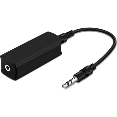 Portable New 3.5mm Aux Audio Ground Loop Noise Isolator Filter Home Stereo Noise Filter For Car Stereo System Audio System