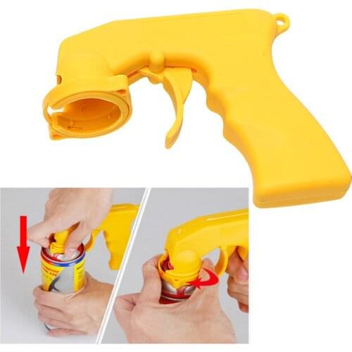Portable Paint Gun Car Care Spray Adaptor Aerosol Spray Gun Locking Collar Handle With Full Grip Trigger Car-styling