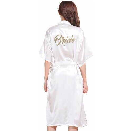 TJ02 Women Bathrobe Letter Bride Bridesmaid Mother of the Bride Maid of Honor Get Ready Robes Bridal Party Gifts Dressing Gowns