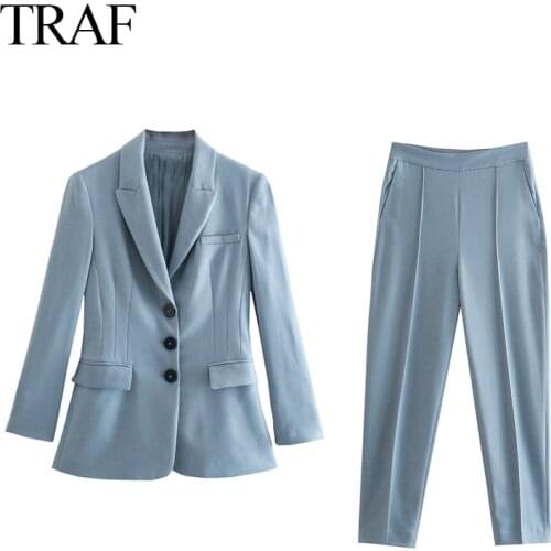 Женские брючные костюмы TRAF China At AliExpress