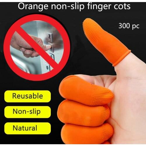 100 / 300PC Anti-contact Finger Cots Nail Art Latex Fingertips Protector Small Rubber Gloves to Avoid Contact with Public Places