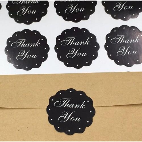 1000pcs Thank You Sticker Labels Paper Packing Label Stickers DIY Gift Label 3cm Sealing Stickers for Gifts/Cake/Boxes/Bag Label