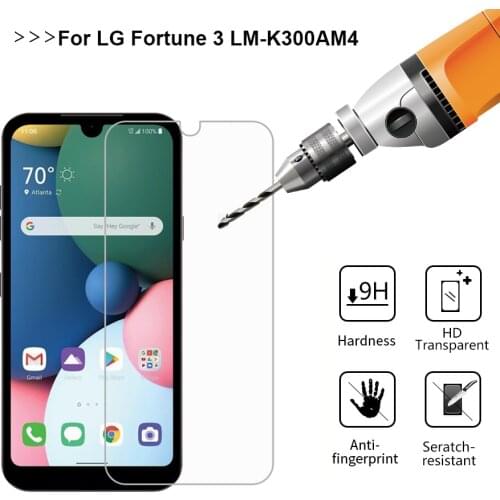 2PCS Screen Protector For LG Fortune3 Tempered Glass For LG Fortune 3 LM-K30 Pantalla Protector Anti Scratch Mobile Phone Film