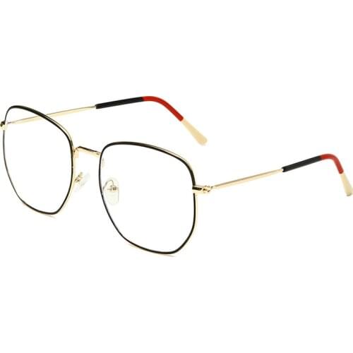 2020 New Fashion Vintage Eyeglasses Polygon Frame Anteojos Glasses Computer Anti Bluelight Oculos Feminine Gafas Womens Glasses