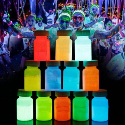 25g Body Art Paint Luminous Paint Glow In The Dark Facial Painting Fluorescent Glowing Makeup Tattoo Halloween Party Safe Kids