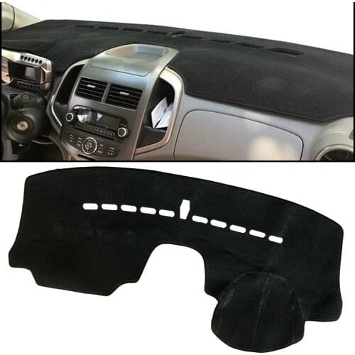 Car Polyester Dashboard Mat Dash Sun Cover Pad Carpet LHD Black Fit for Chevrolet Sonic Aveo 2012 2013 2014 2015 201