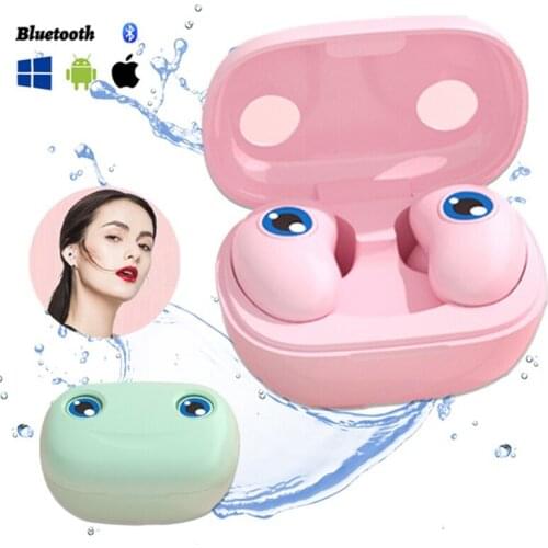 KINGSTAR E6 Wireless Bluetooth Earphone with Microphone Cute Mini Earbuds LED Digital Display Control Headphone Sports Headsets