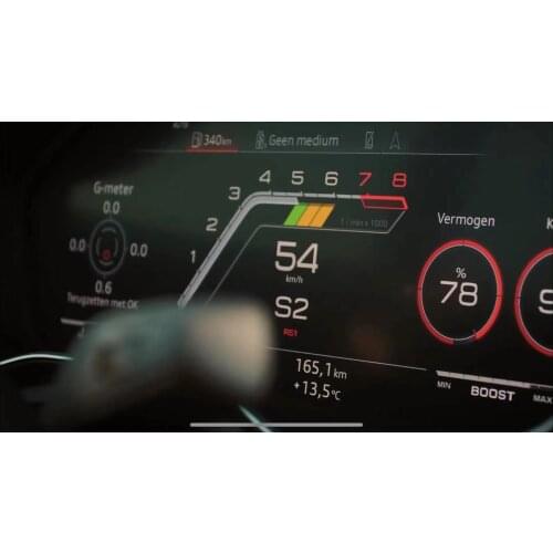 FOR Audi RS3 RS4 RS5 RS7 RS6 TTS A4 A5 Q5 Q7 Virtual Cockpit Sports Layout Rainbow Module G-value g-metwr function