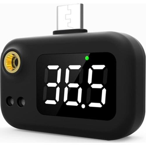 USB Intelligent Thermometer Portable Mini Cell Phone Thermometer Infrared Thermometer with Type-C Joint
