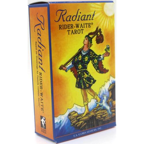 Original Size 1:1 English Radiant Rider-Waite Tarot Cards Game with English Booklet Instructions Rider Waite Tarot 120*70mm