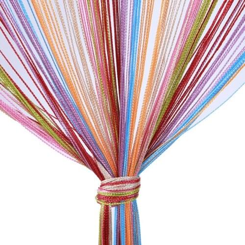 Colorful Decorative String Curtain 1mx2m Window Curtain For Living Room Window Treatments Indoor Decorations