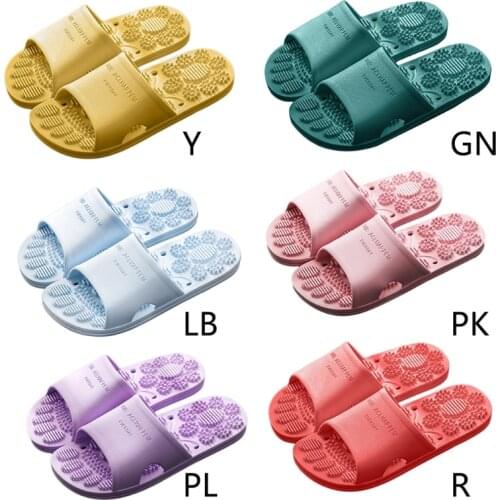 Summer Home Bathroom Non-slip Massage Slippers Indoor Sandals and Slippers Supermarket Hotel Men Women Couple Sandals