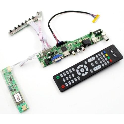 LCD TV controller board with TV AV VGA Audio USB HDMI-compatible for 15.6 inch LVDS 1280X800 B154EW02 V1 LP154W01-TP01 CCFL LCD