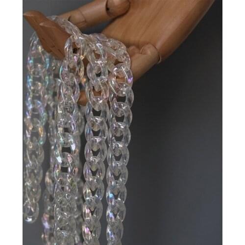 Clear Acrylic Strap Replacement for Handmade Beach Bag Bucket Handbag Handles Top Handle Bags Purse Handle