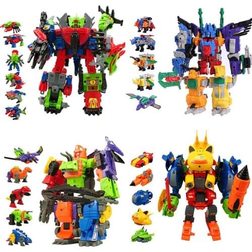 Transformation Robot Toy 5 In 1 Engineering Vehicle Model Educational Assembling Deformation Action Figure Car Toy Boys CT0344