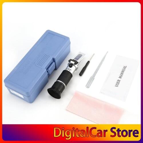 Handheld Refractometer Adblue Ethylene Glycol Antifreeze Battery Fluid Content Coolant Cleaner Meter Mini ATC Measuring Tester
